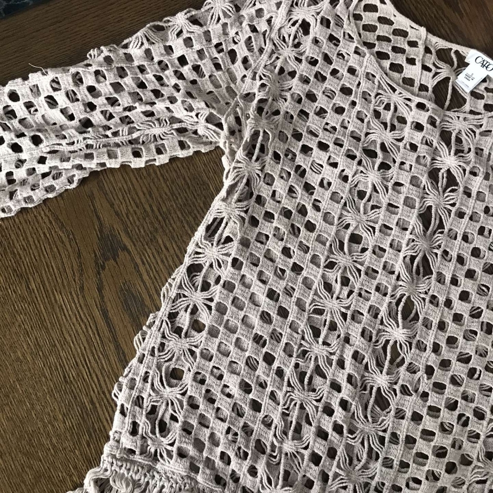Beige Crochet top